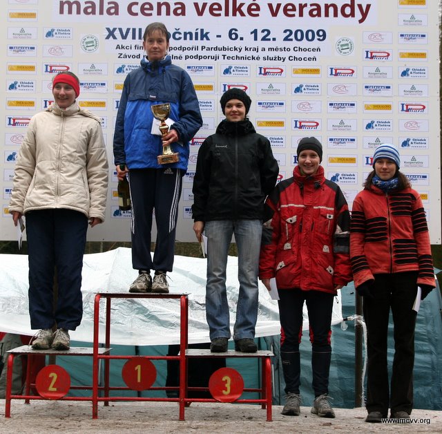 2009 — na stupních vítězů — Fenclová Marta, Metelková Táňa, Zvěřinová Martina, Duchová Iveta, Juračková Jana