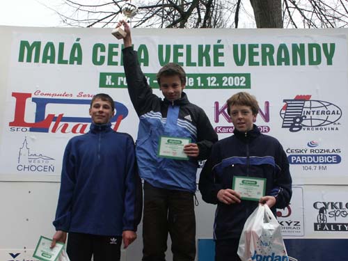 2002 — na stupních vítězů — Sejkora Karel, Kacálek Jaroslav, Červ Jakub