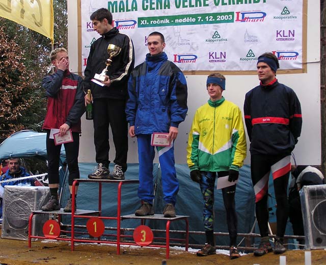2003 — na stupních vítězů — Dobšíček Pavel, Hubáček Petr, Krčál Jaroslav, Novotný Tomáš, Zřídkaveselý Libor